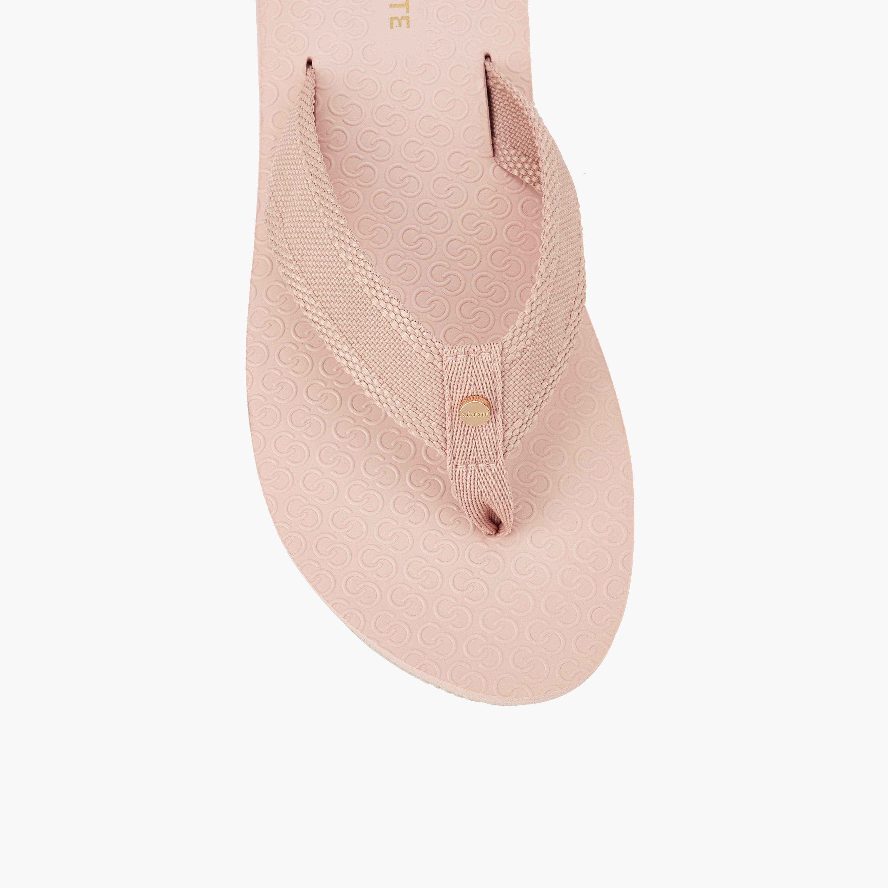 Celeste Women Monogram Textured Flip Flops-women-shoes-flipflopsandslides-image-5