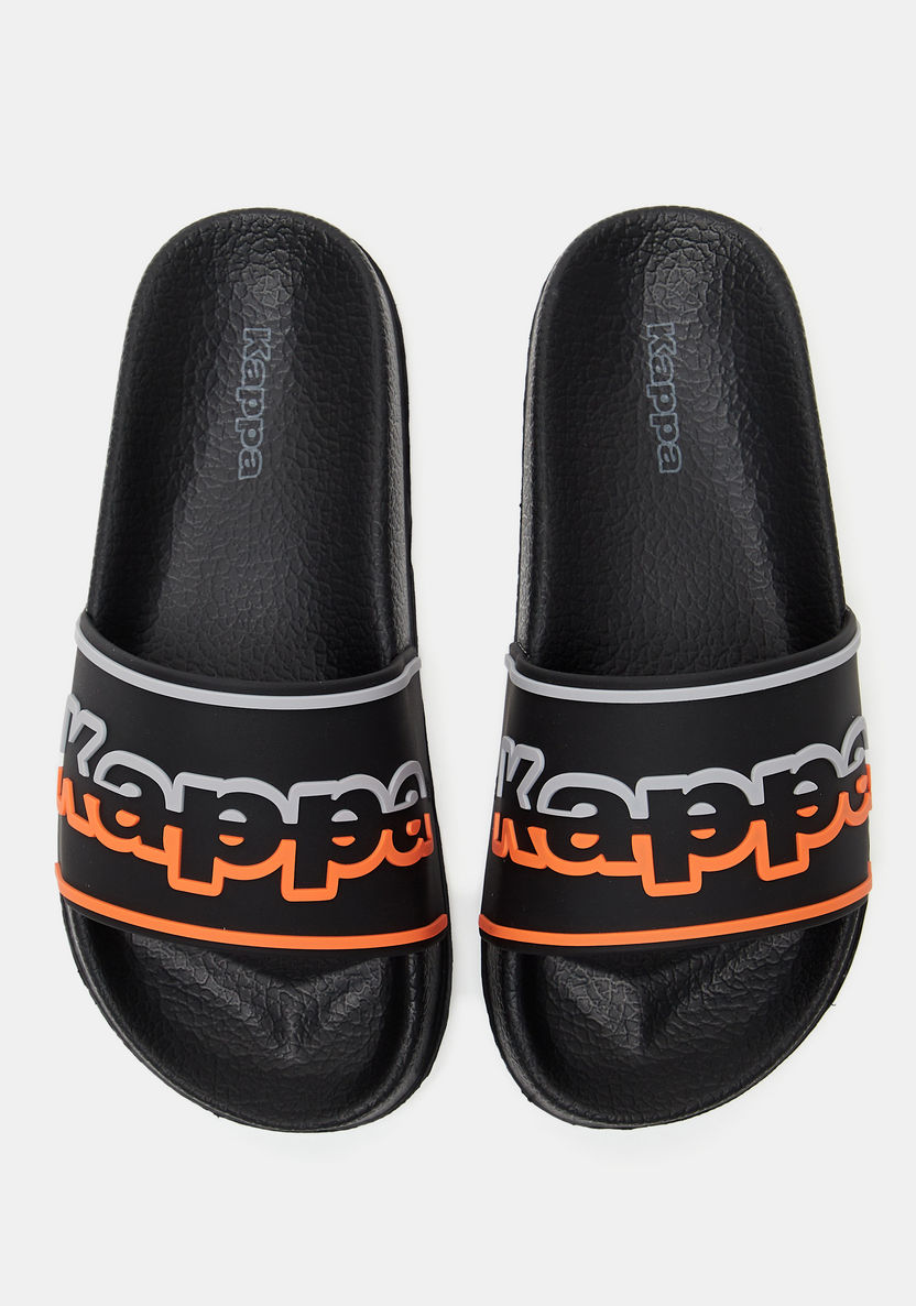 Kappa Boys' Embossed Slide Slippers-Boy%27s Flip Flops & Beach Slippers-image-0