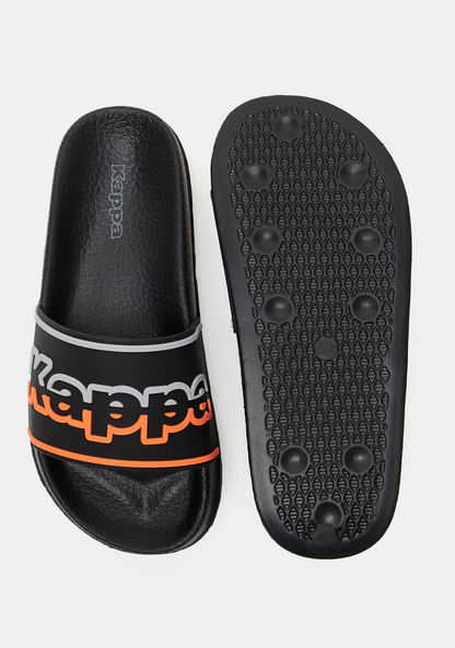 Kappa Boys' Embossed Slide Slippers