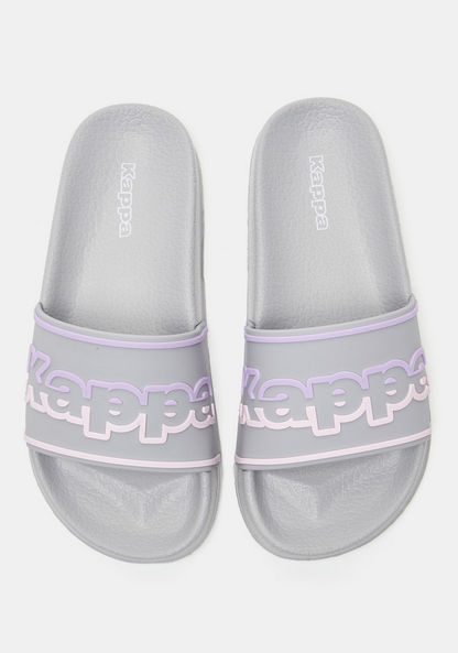 Kappa Women's Logo Print Open Toe Slide Slippers-Women%27s Flip Flops & Beach Slippers-image-0