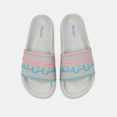 Kappa Women's Embossed Logo Detail Slip-On Slide Slippers