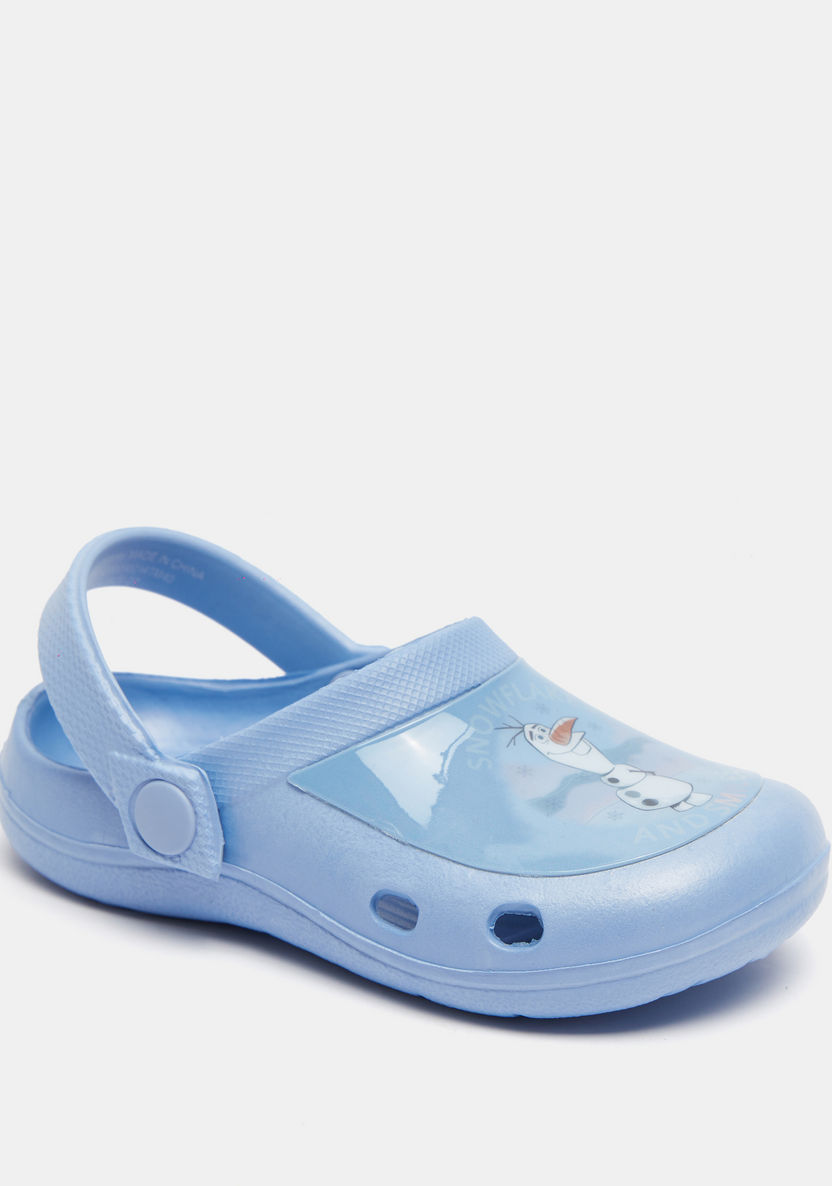 Disney Frozen Print Slip-On Clogs-Baby Girl%27s Sandals-image-1