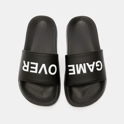 Printed Slip-On Slide Slippers