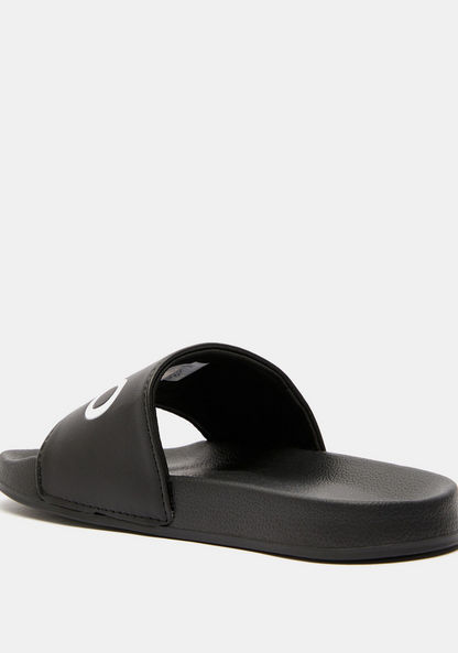 Printed Slip-On Slide Slippers-Boy%27s Flip Flops and Beach Slippers-image-2