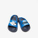 Shark Print Slide Slippers with Backstrap-Boy%27s Flip Flops and Beach Slippers-thumbnail-1