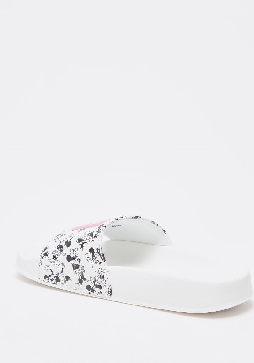 Minnie Mouse Print Slide Slippers-Girl%27s Flip Flops & Beach Slippers-image-3