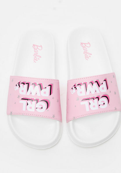 Barbie Printed Slip-On Slide Slippers