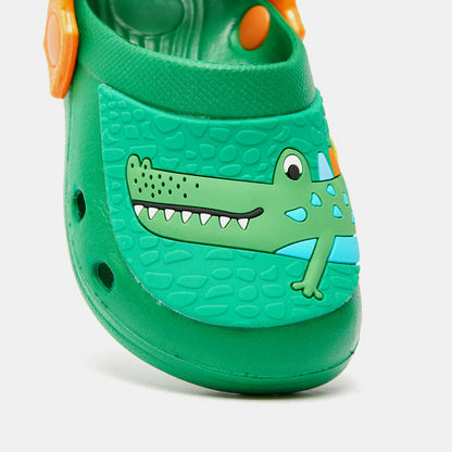 Crocodile Embossed Slip-On Clogs