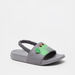 Crocodile Applique Detail Slide Slippers with Slingback Strap-Boy%27s Flip Flops & Beach Slippers-thumbnailMobile-1