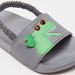 Crocodile Applique Detail Slide Slippers with Slingback Strap-Boy%27s Flip Flops & Beach Slippers-thumbnailMobile-3