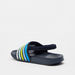 Striped Slide Slippers with Elasticated Back Strap-Boy%27s Flip Flops & Beach Slippers-thumbnail-2