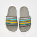 Striped Slip-On Slide Slippers-Boy%27s Flip Flops & Beach Slippers-thumbnailMobile-0