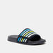 Striped Slip-On Slide Slippers-Boy%27s Flip Flops and Beach Slippers-thumbnailMobile-1