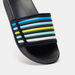 Striped Slip-On Slide Slippers-Boy%27s Flip Flops and Beach Slippers-thumbnailMobile-4