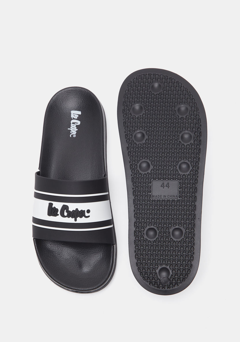 Lee Cooper Men's Printed Slip-On Slide Slippers-Men%27s Flip Flops & Beach Slippers-image-5