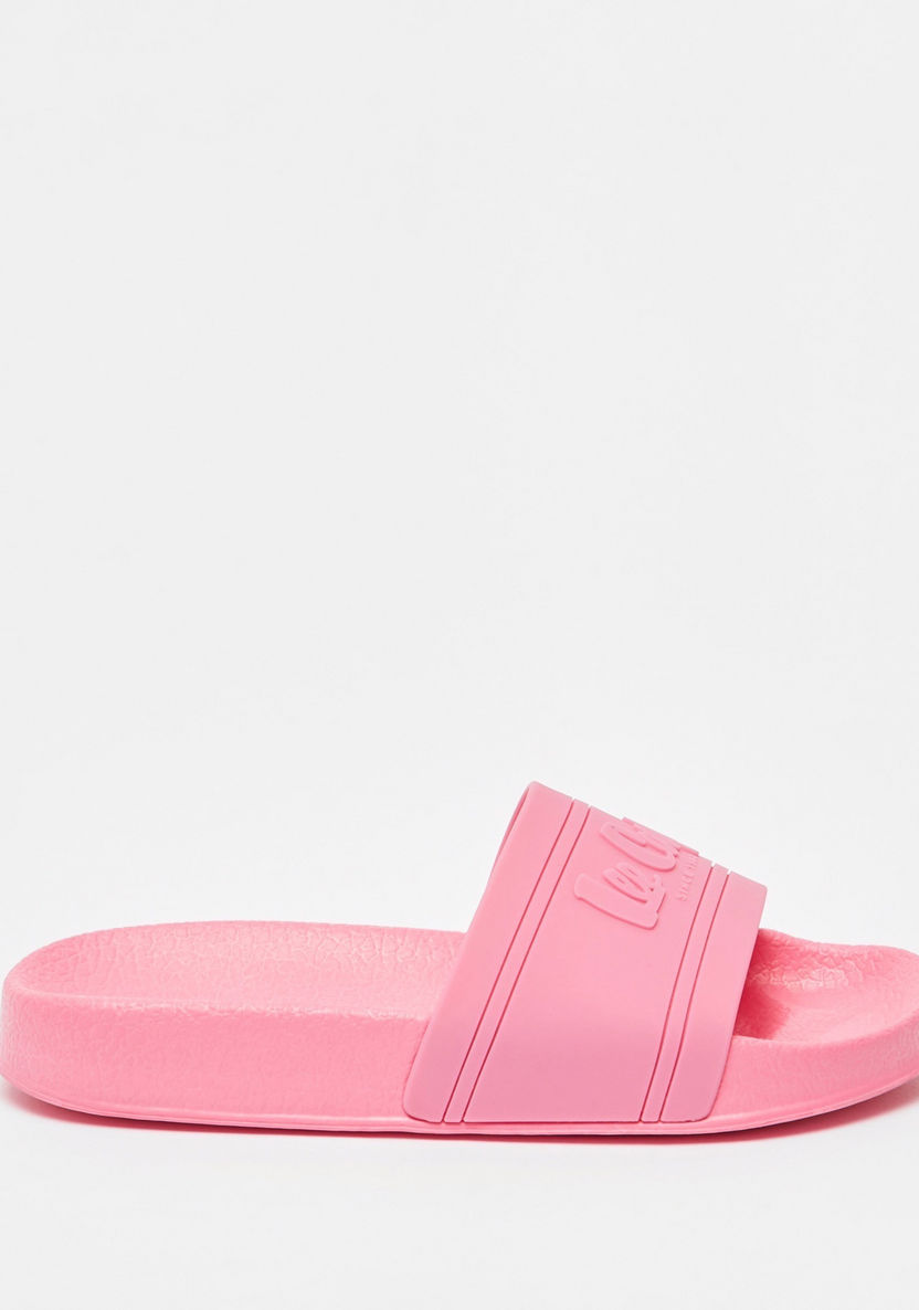 Lee Cooper Girls' Solid Slip-On Slide Slippers-Girl%27s Flip Flops & Beach Slippers-image-0