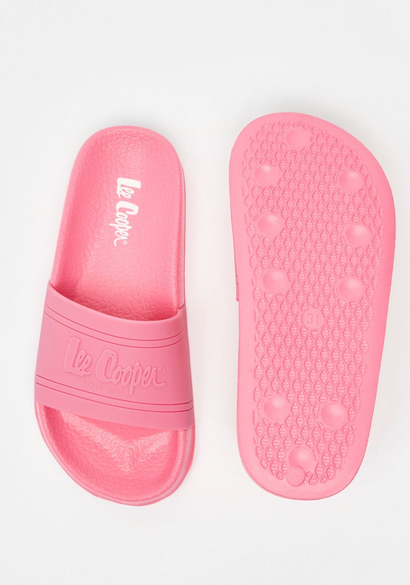Lee Cooper Girls' Solid Slip-On Slide Slippers-Girl%27s Flip Flops & Beach Slippers-image-5