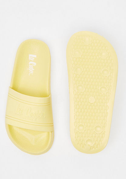 Lee Cooper Girls' Solid Slip-On Slide Slippers
