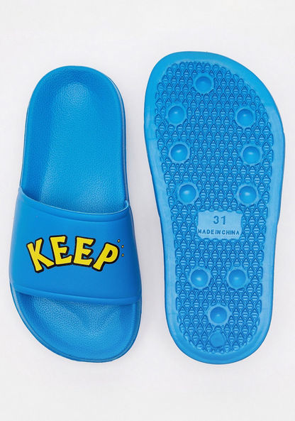 Typographic Print Slip-On Slide Slippers-Boy%27s Flip Flops and Beach Slippers-image-5