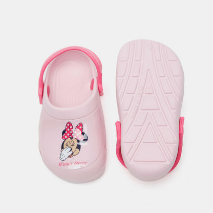 Minnie Mouse Print Slip-On Clogs