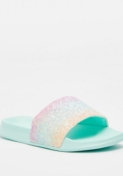 Embellished Slip-On Slide Slippers-Girl%27s Flip Flops and Beach Slippers-image-1