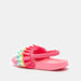 Ruffle Accented Slide Slippers with Elasticated Back Strap-Girl%27s Flip Flops & Beach Slippers-thumbnail-2