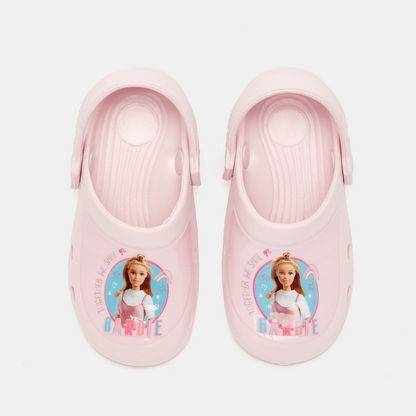 Barbie Print Slip-On Clogs-Baby Girl%27s Sandals-image-0