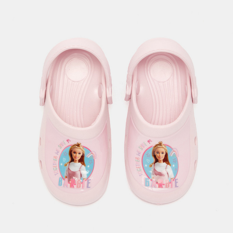 Barbie Print Slip-On Clogs