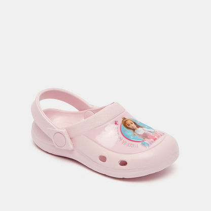 Barbie Print Slip-On Clogs-Baby Girl%27s Sandals-image-2