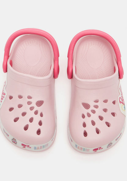 Barbie Print Slip-On Clogs-Girl%27s Flip Flops and Beach Slippers-image-0