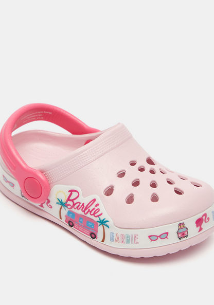 Barbie Print Slip-On Clogs-Girl%27s Flip Flops and Beach Slippers-image-2