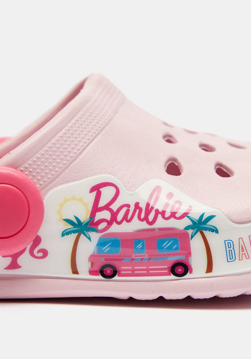 Barbie Print Slip-On Clogs-Girl%27s Flip Flops & Beach Slippers-image-3