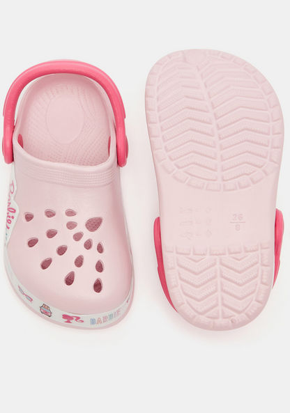 Barbie Print Slip-On Clogs-Girl%27s Flip Flops and Beach Slippers-image-5