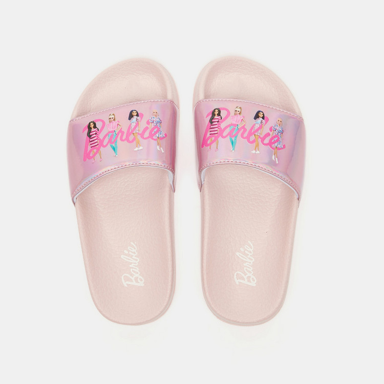 Barbie Print Open Toe Slide Sandals