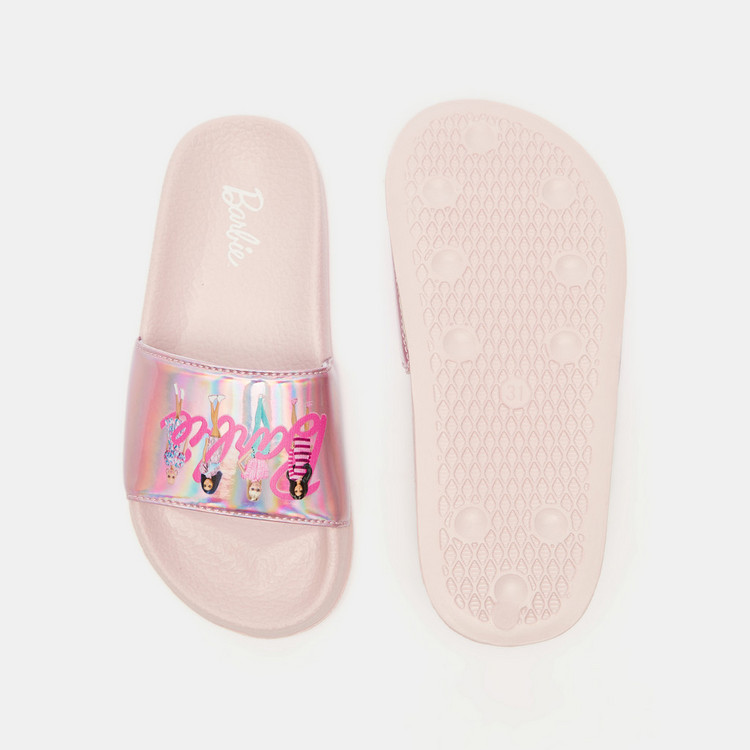 Barbie Print Open Toe Slide Sandals