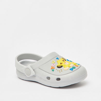 Disney Lion King Detail Slip-On Clogs with Backstrap-Boy%27s Flip Flops and Beach Slippers-image-1