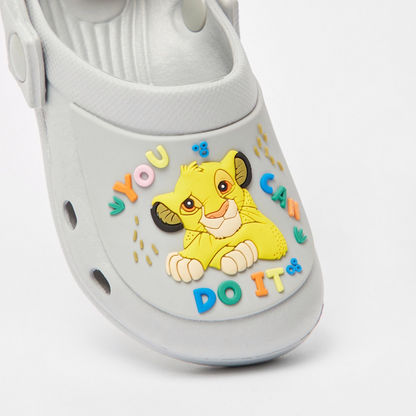 Disney Lion King Detail Slip-On Clogs with Backstrap-Boy%27s Flip Flops and Beach Slippers-image-3