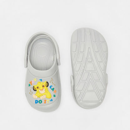 Disney Lion King Detail Slip-On Clogs with Backstrap-Boy%27s Flip Flops and Beach Slippers-image-4