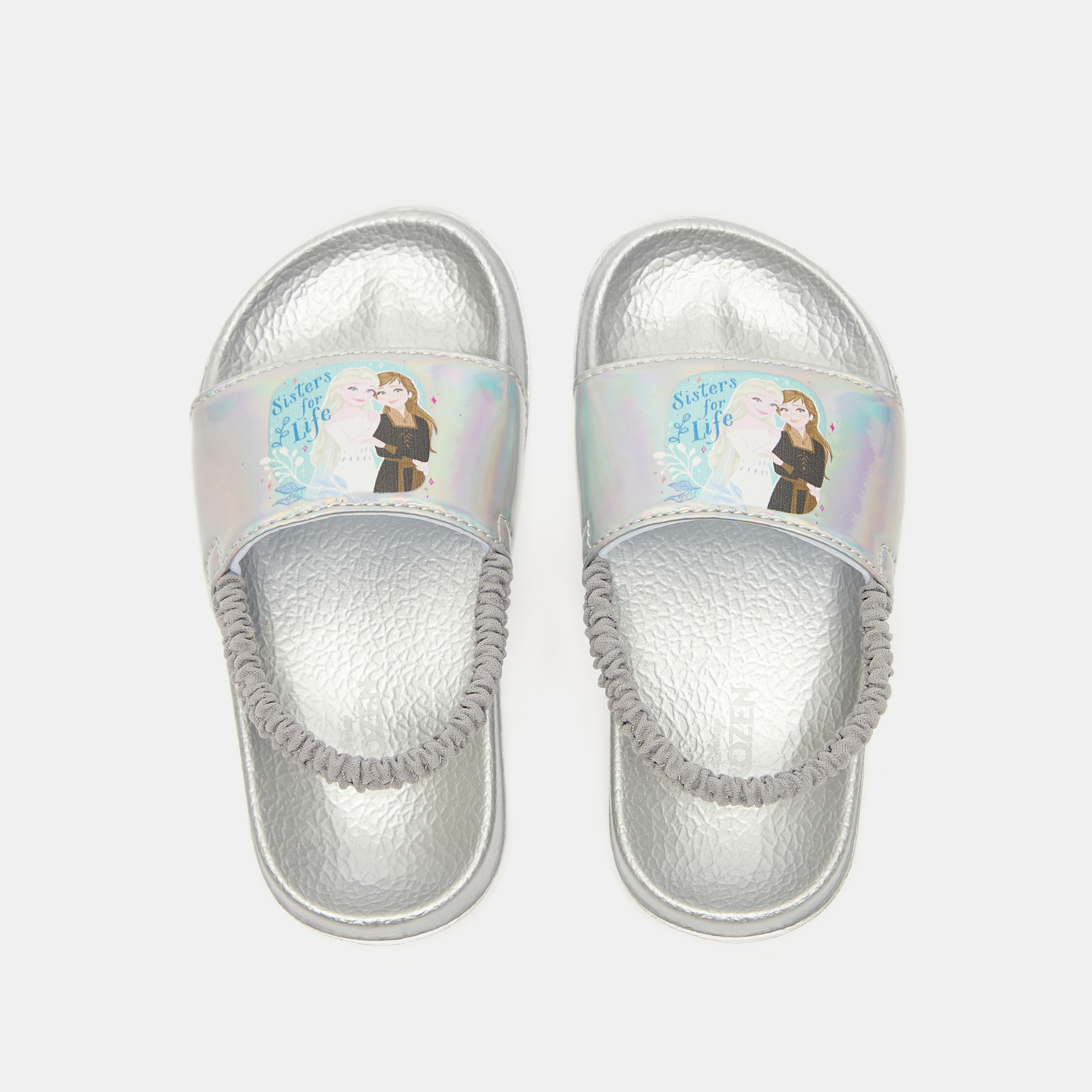 صندل بكعب سميك سهل الارتداء بطبعات فروزن من ديزني-baby-girls-shoes-sandals-image-1