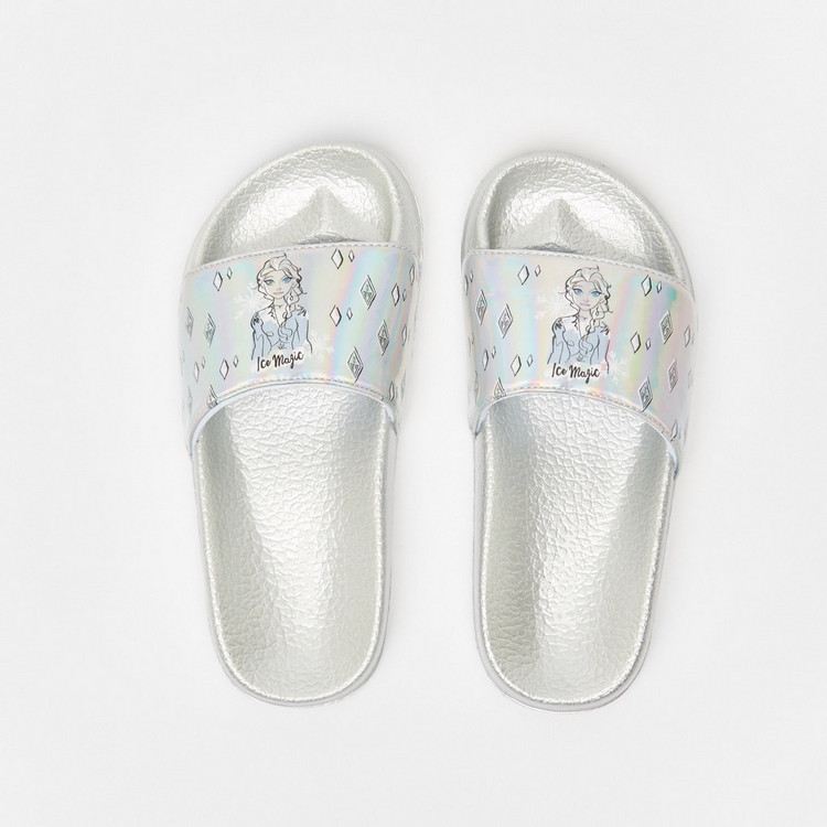 Disney Frozen Print Slide Slippers