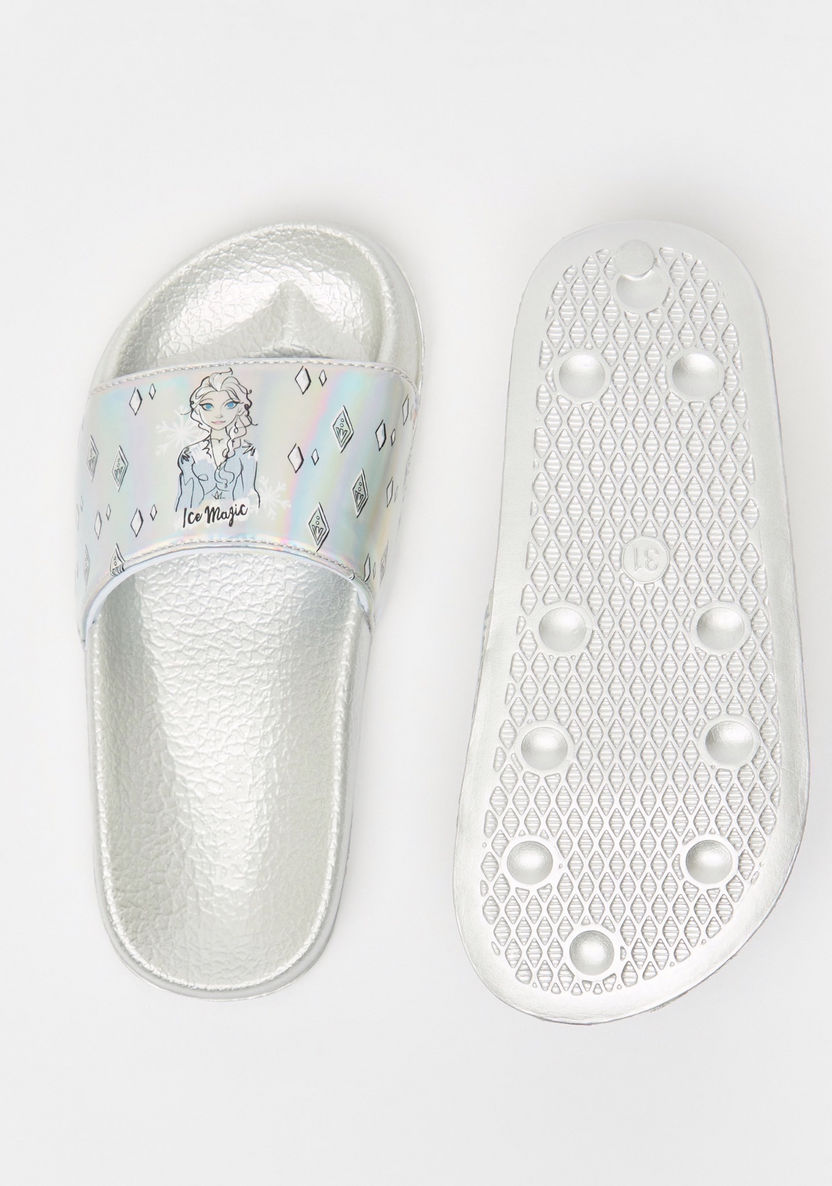 Disney Frozen Print Slide Slippers-Girl%27s Sandals-image-5
