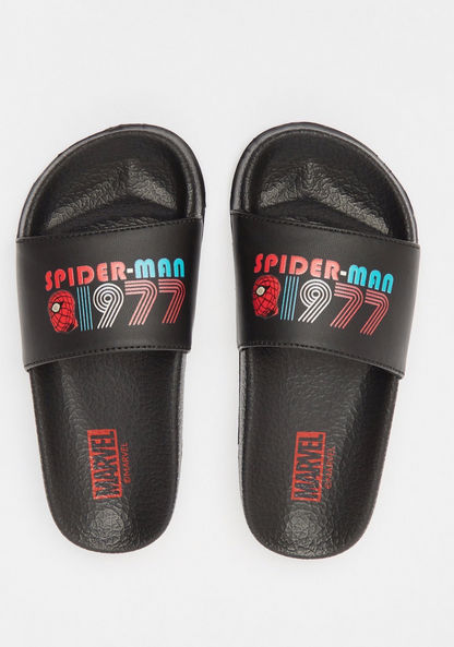 Marvel Spider-Man Print Slide Slippers