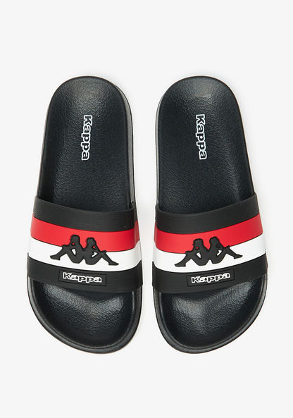 Kappa Boys' Embossed Slide Sandals-Boy%27s Flip Flops & Beach Slippers-image-0