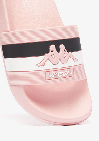 Kappa Girls' Logo Print Slide Slippers-Girl%27s Flip Flops & Beach Slippers-image-3