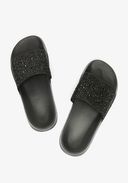 Embellished Slip-On Slides-Women%27s Flip Flops & Beach Slippers-image-2