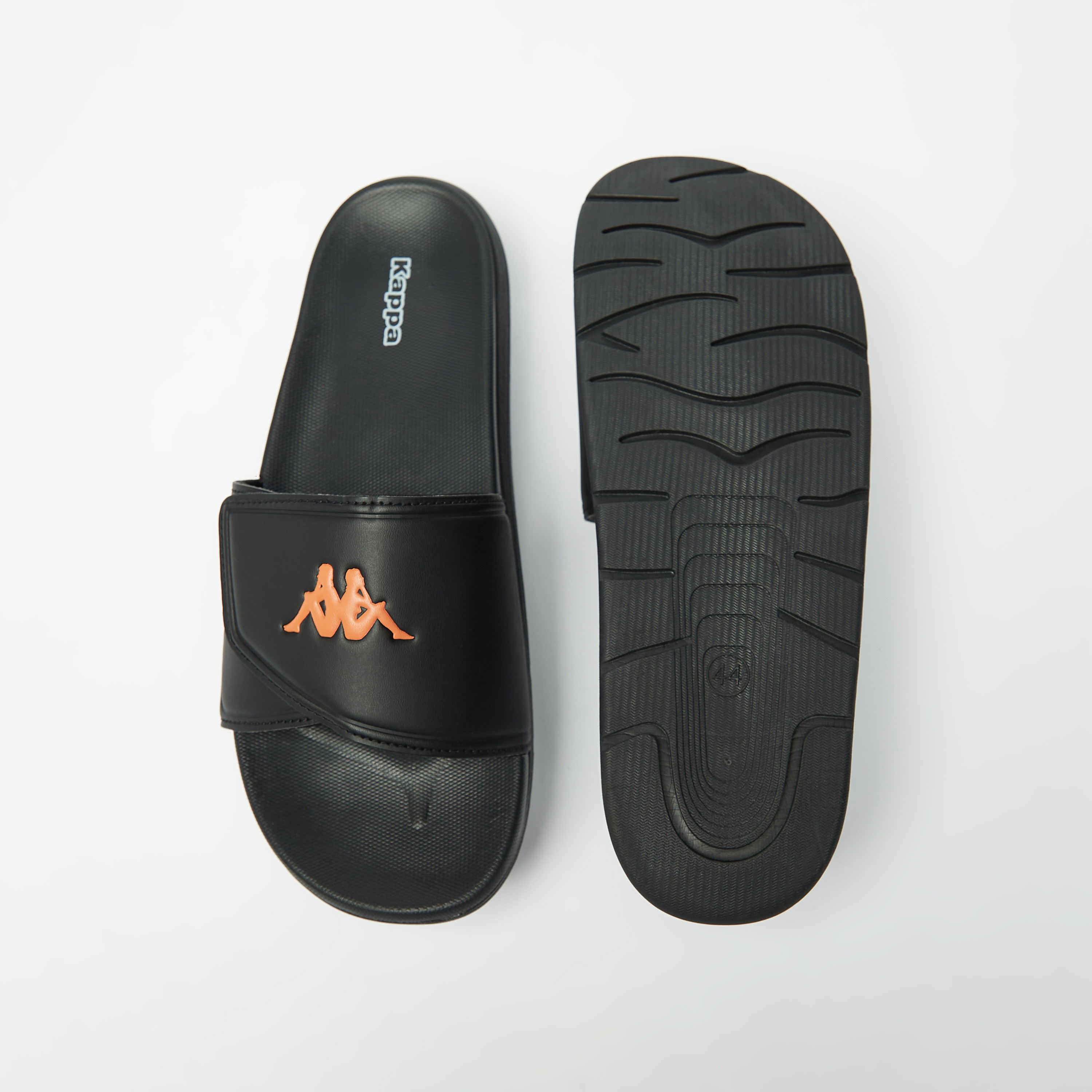 Black best sale kappa slides