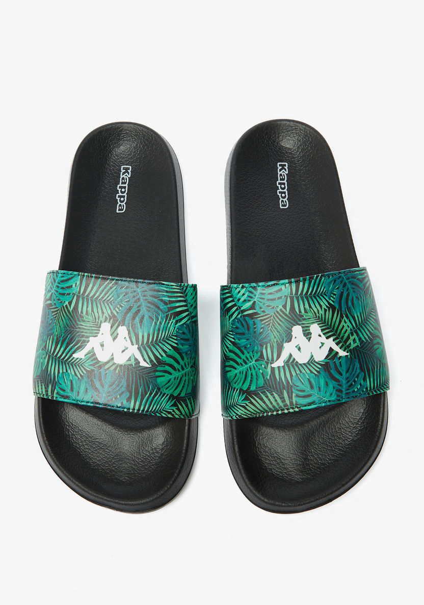 Kappa Men's Logo Print Slip-On Slides-Men%27s Flip Flops & Beach Slippers-image-0