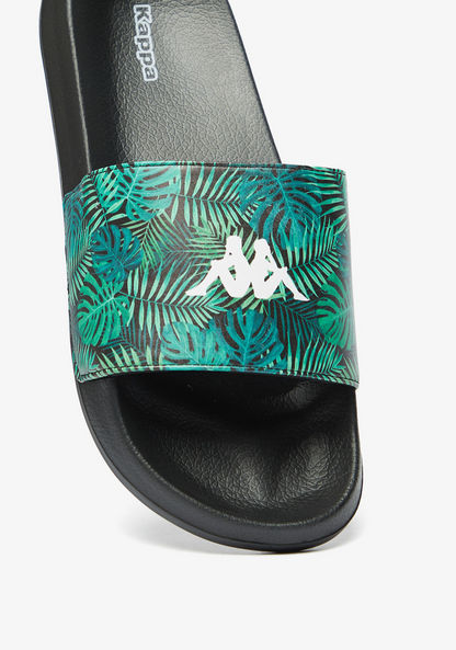 Kappa Men's Logo Print Slip-On Slides-Men%27s Flip Flops & Beach Slippers-image-3