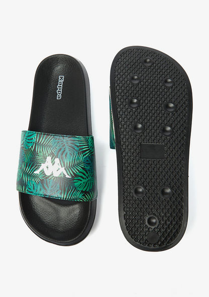 Kappa Men's Logo Print Slip-On Slides-Men%27s Flip Flops & Beach Slippers-image-4