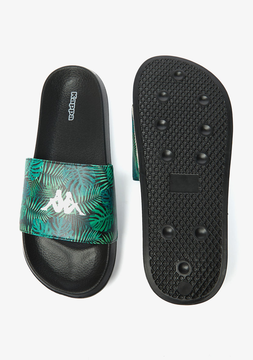 Kappa Men's Logo Print Slip-On Slides-Men%27s Flip Flops & Beach Slippers-image-4